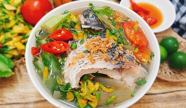 Cá chép nấu canh chua